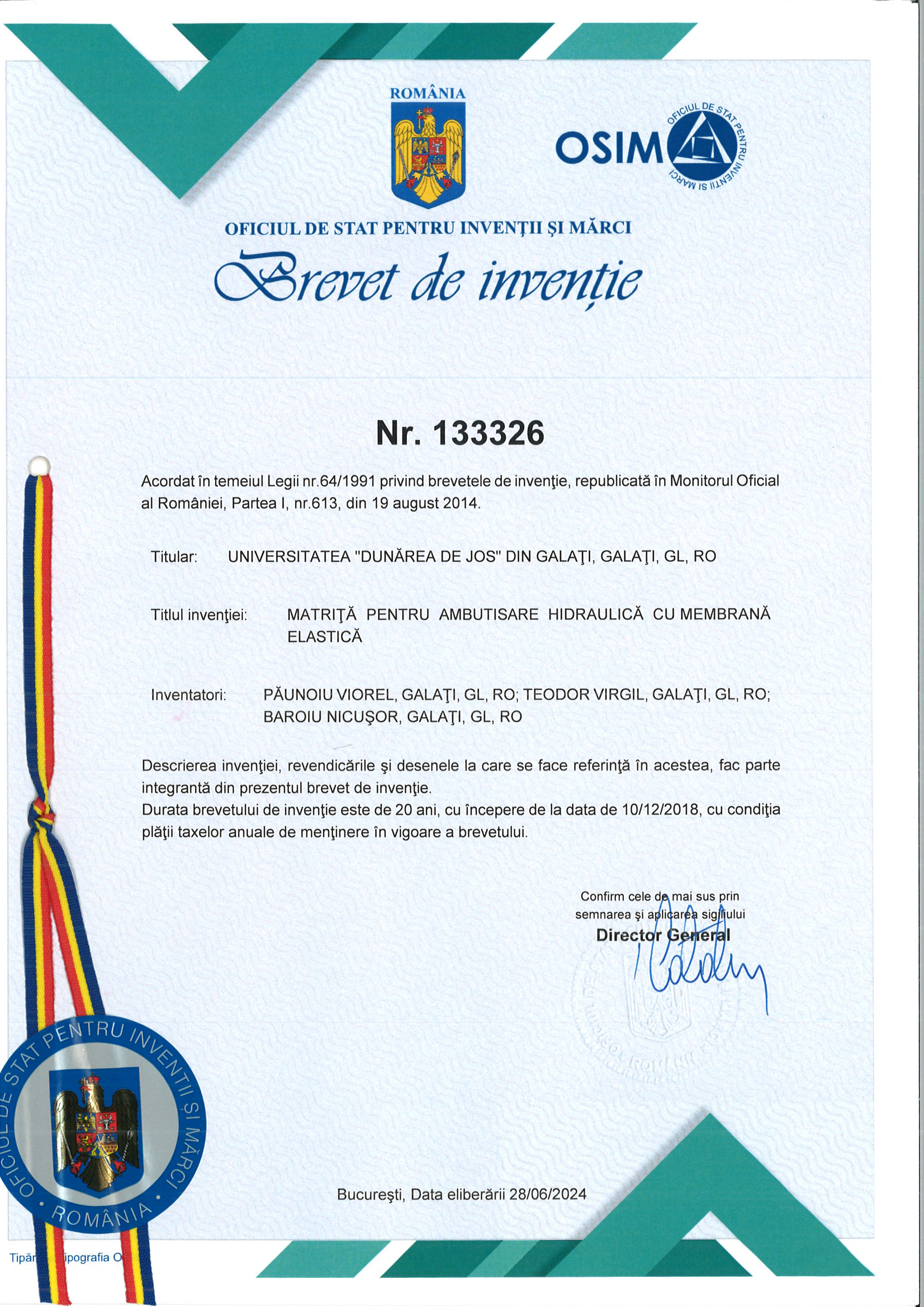 BREVET 133326 Paunoiu mare